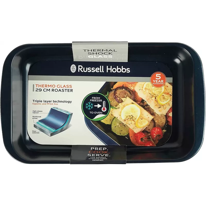 Klaasist ahjuvorm Russell Hobbs RH01143EU 29 cm, tumesinine