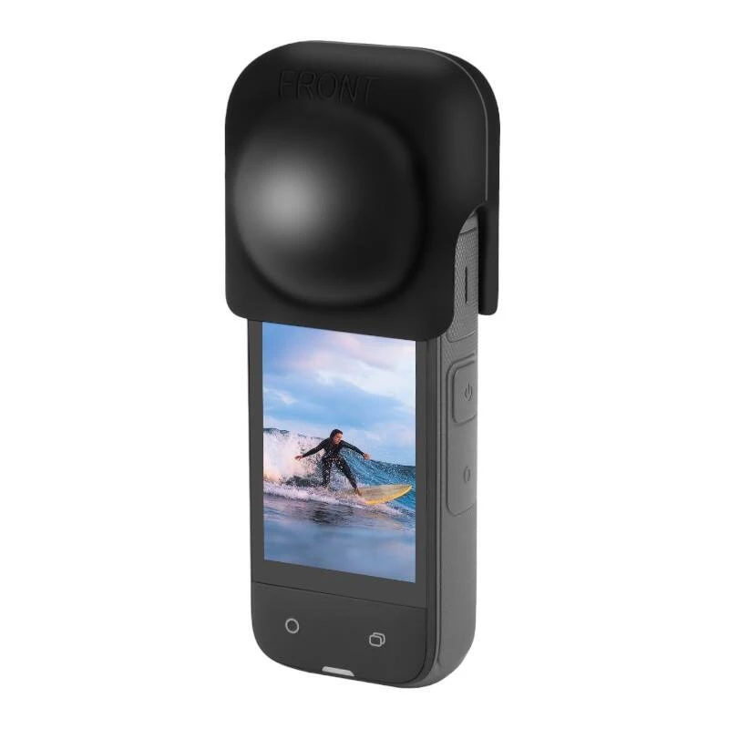 PULUZ silikoonist objektiivikate Insta360 X4 / X5 jaoks (must)