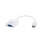Savio CL-27B videokaabli adapter 0.1 m HDMI Type A (Standard) VGA (D-Sub) valge