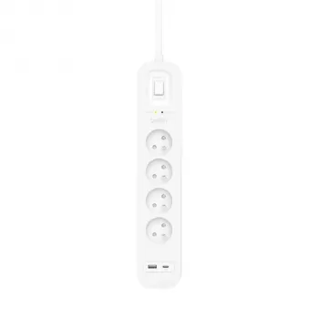 Liigpingekaitse Belkin SRB001CA2M 4 vahelduvvoolupistikut 900 J valge 2 m