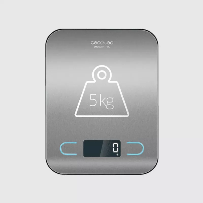 Cecotec Köögikaal | CookControl | Maksimaalne kaal (mahutavus) 5 kg | Jaotustäpsus 1 g | Ekraani tüüp LCD