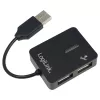 USB jaotur LOGILINK UA0139 — 4 pordiga USB 2.0, 480 Mbit/s, must