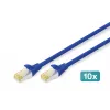 Võrgukaabel Digitus CAT 6A S/FTP RJ-45 1 m sinine