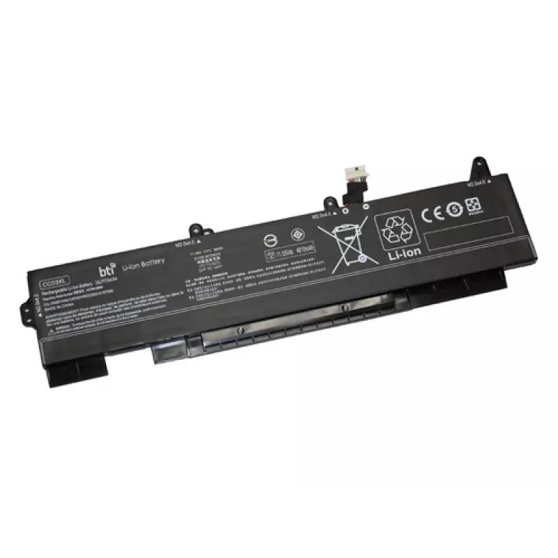 Asendus 3-rakuline sülearvuti aku BTI L77991-005 HP 850 G7 / 855 G7 / 850 G8 / ZBook Firefly 15 G8 jaoks, 11.55 V 5850 mAh (68 Wh), must