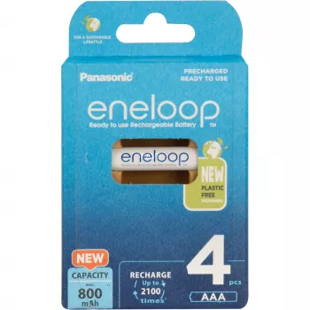 Laetavad patareid PANASONIC ENELOOP AAA 800 mAh 4 tk (BK-4MCDE/4CP)