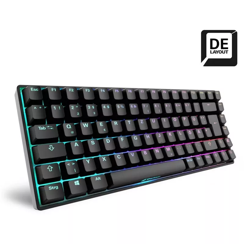 Sharkoon SKILLER SGK50 S3 klaviatuur Gaming USB QWERTZ Saksa Must