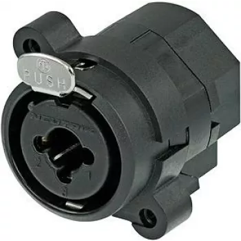 Neutrik NCJ6FI-S XLR/1/4 stereo jack combo Must juhtmega pistik (NCJ6FI-S)