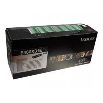 Toonerikassett Lexmark E460X31E 10000 lehekülge Must