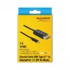 Video kaabli adapter DeLOCK 84904 USB USB-C HDMI-le 1m Must
