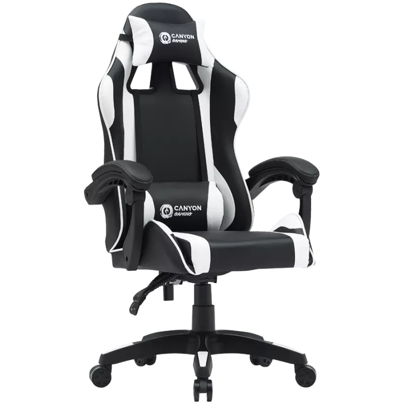 Mängutool CANYON Core SGCH2 — must/valge, ergonoomiline disain, reguleeritav kõrgus