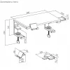 Ergo Office sülearvuti / monitori alus, max koormus 20kg, diagonaalile 13-32, must, ER-303 B
