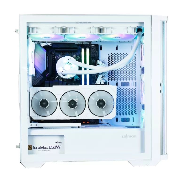 Zalman Z10 DUO ATX ZM-IF120 x4 Valge