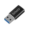 Savio AK-81 videokaabli adapter USB USB-C USB Type-A must