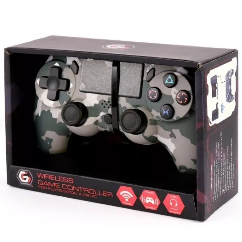 Mängukontroller GEMBIRD JPD-PS4BT-01-CM — juhtmevaba kontroller PlayStationiga ühilduvatele seadmetele
