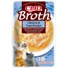 Märg kassimaius INABA Ciao Broth Chicken & Tuna 40 g — lihane vedel suupiste kotikeses, valk 9,4%, niiskus 88%