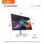 HP 727pq Series 7 Pro QHD Monitor - 27 2560x1440 QHD 400-nit 120Hz AG, IPS Must HDR 400, USB-C(15W)/HDMI/DisplayPort Daisy-Chain, 3x USB-A, kõrgus reguleeritav/kallutatav/pööratav/pivot, 3