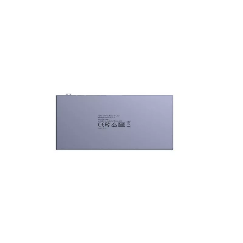 KVM-lüliti Unitek V307A USB HDMI 2-pordiline 4K Ultra HD 3840x2160@60Hz HDCP 2.2, metallkorpus, hall