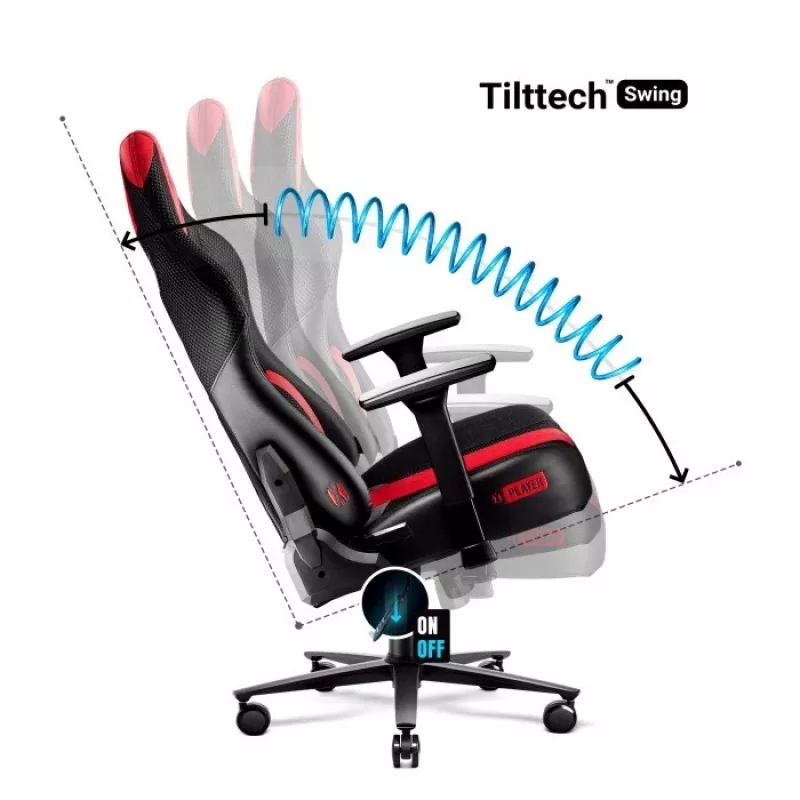 Diablo X-PLAYER 2.0. KING mängutool Crimson anthracite