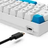 Sharkoon SGK50 S4 klaviatuur Kodu USB QWERTZ Saksa Valge 60% RGB LED