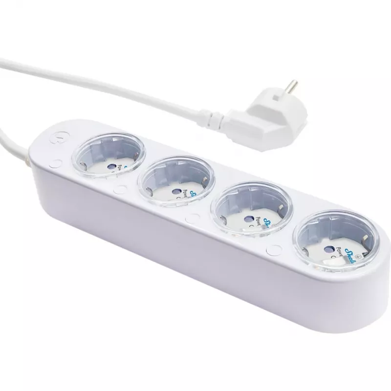 Nutikas 12A Shelly Power Strip 4 Gen4 Zigbee/Matter toiteplokk