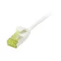 patch-kaabel RJ45, CAT6A 500Mhz, 0,15m, Valge, U/FTP, õhukeline Round d=3,8mm, TPE/LSZH(Superflex), AWG32, with Cat.7 Raw kaabel, Synergy 21 (S217320V3)
