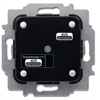 Elektriajam Busch-Jaeger 6212/1.1, 230 V, 80 W, must/hõbedane, 71×71×45 mm