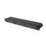 PATCH PANEL 48 PORT 1U 19 CAT6A FTP VARjestatud MUST LANBERG