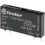 FIN 34.81 05-024 - Pistikhargiga relee 1 normaalselt avatud kontakt 2A 5VDC/24VDC (34.81.7.005.9024)