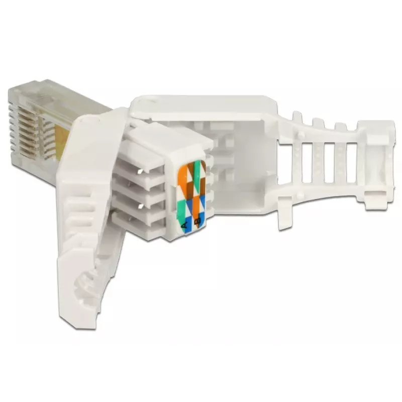 Juhtmepistik DeLOCK 86415 RJ-45 valge
