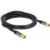 Koaksiaalkaabel RG-6/U DeLOCK 88923 2 m IEC Must