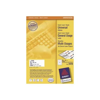 Avery-Zweckform 3479 Sildid Valge Paber 70x32mm Püsiliim