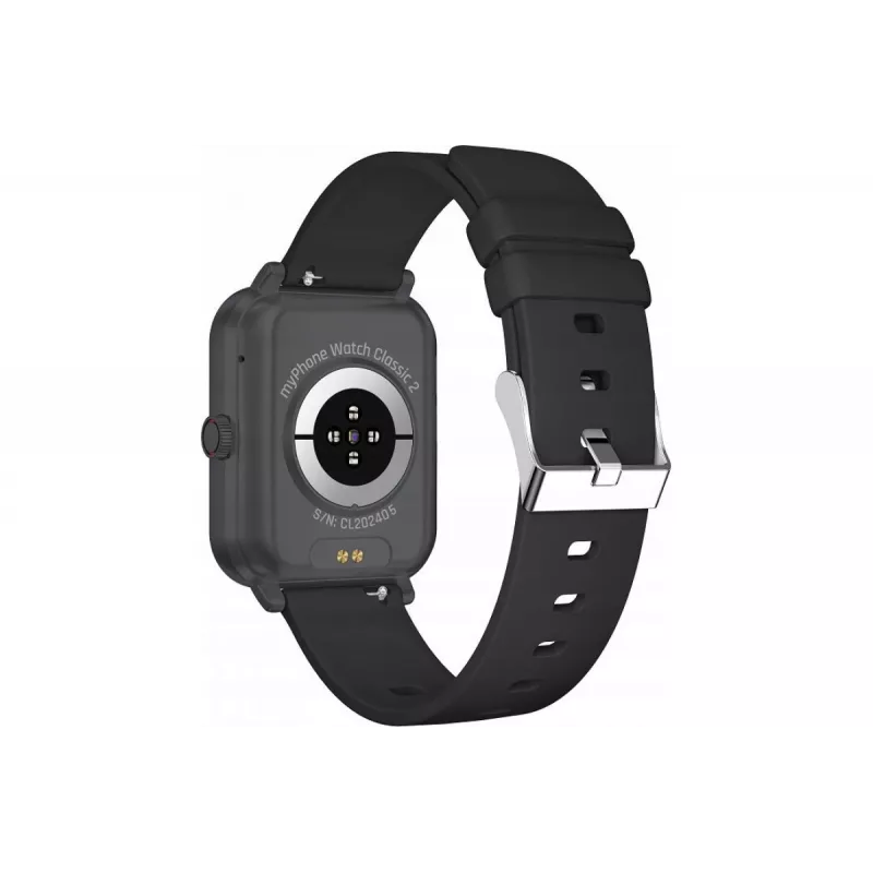 myPhone Watch Classic 2 4,7 cm (1,85 inch) IPS Digital 240 x 284 pikslit puuteekraaniga must