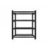 Akuraam UPS-ile 830x454 2 rida 4 taset 8 riiulit must lamepakend
