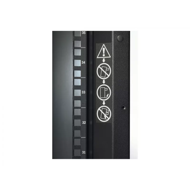 Freestanding rack enclosure APC NetShelter SX 48U 600mm W x 1070mm D, 1704 kg capacity, Must