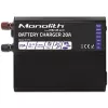 Laadija QOLTEC Monolith 20A 12V LiFePO4, AGM, GEL, SLA akudele