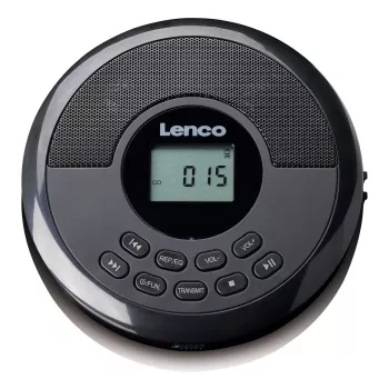 Kaasaskantav CD-mängija Lenco CD-340BK — must, kaasaskantav disain