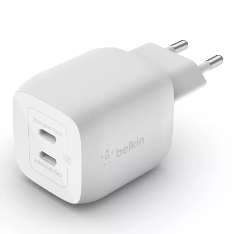 Belkin WCH011vfWH sülearvuti, nutitelefoni, tahvelarvuti valge AC kiirlaadimine siseruumides