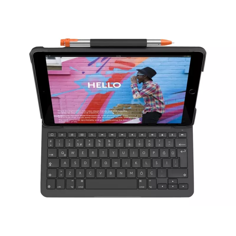 Logitech 920-011423 mobiilseadme klaviatuur QWERTZ saksa Bluetooth Hall