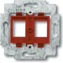 BUSCH JAEGER 1753-0-8055 - 2 x RJ-45 - Punane - Metall - Plastik