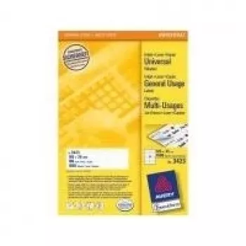 Isekleepuvad sildid Avery Universal 105x35mm 1600 tk