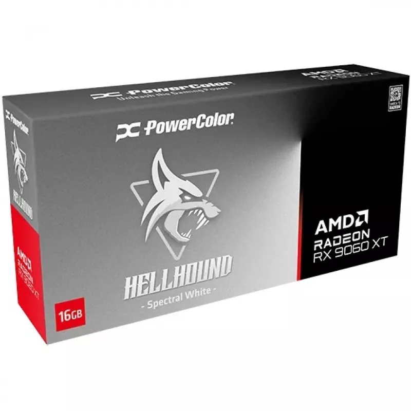 PowerColor Hellhound Radeon RX 9060 XT 16GB GDDR6 Valge