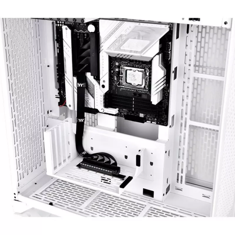 Thermaltake PCI-E 4.0 topelt 90-kraadine riser-kaabel, 40 cm, must