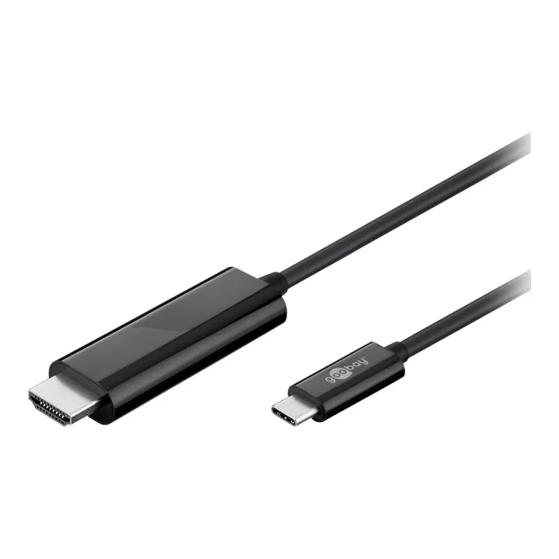 Goobay USB 3.1 Type-C™ to High Speed HDMI™ adapterkaabel, 1,8 m - USB-C™ pistik > HDMI™ standardpistik (Type A) (77528)