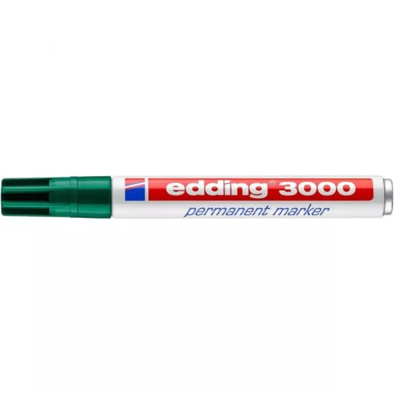 Püsiv marker Edding 3000 roheline 10 tk