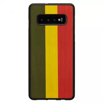 Nutitelefoni ümbris man and wood Galaxy S10 Plus jaoks — reggae Must kaitseümbris