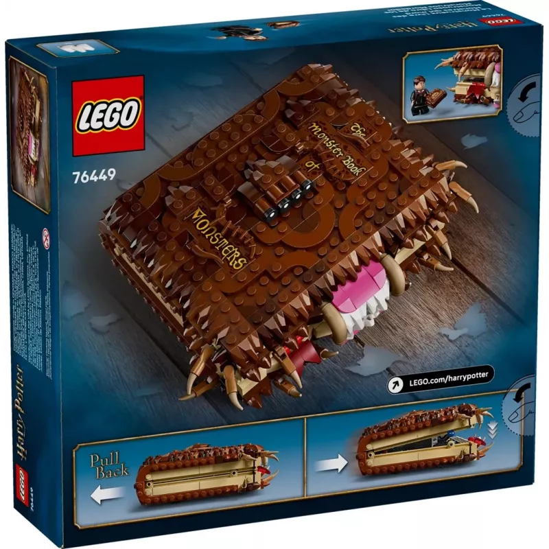 LEGO Harry Potter mängukomplekt Koletiste raamat 76449 — 518 detaili, 1 minifiguur, kinnitatavad hambad