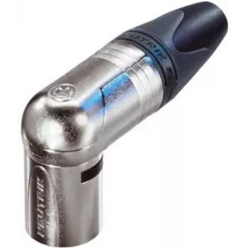 Neutrik NC5MRX XLR must - hõbedane juhtmepistik (NC5MRX)