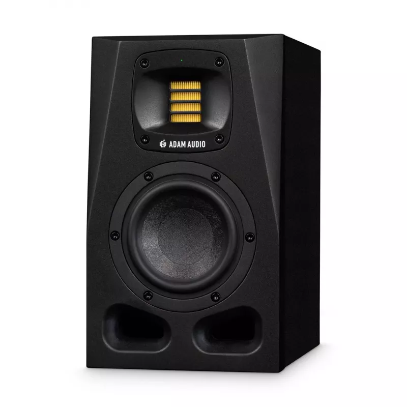 Stuudiomonitorid ADAM AUDIO A4V Must, 2-suunalised, 90W RMS, 4-tolline bassikõlar, LED-ekraan, rack'ile paigaldatav
