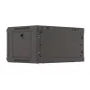 Seinale paigaldatav rack-kapp LANBERG WF03-5304-10B 19 tolli 4U must, klaasuks