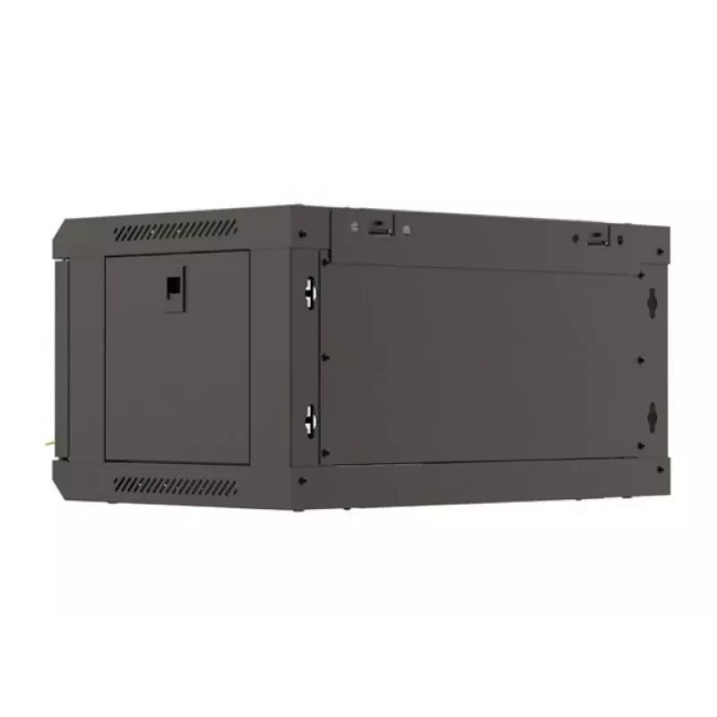 Seinale paigaldatav rack-kapp LANBERG WF03-5304-10B 19 tolli 4U must, klaasuks